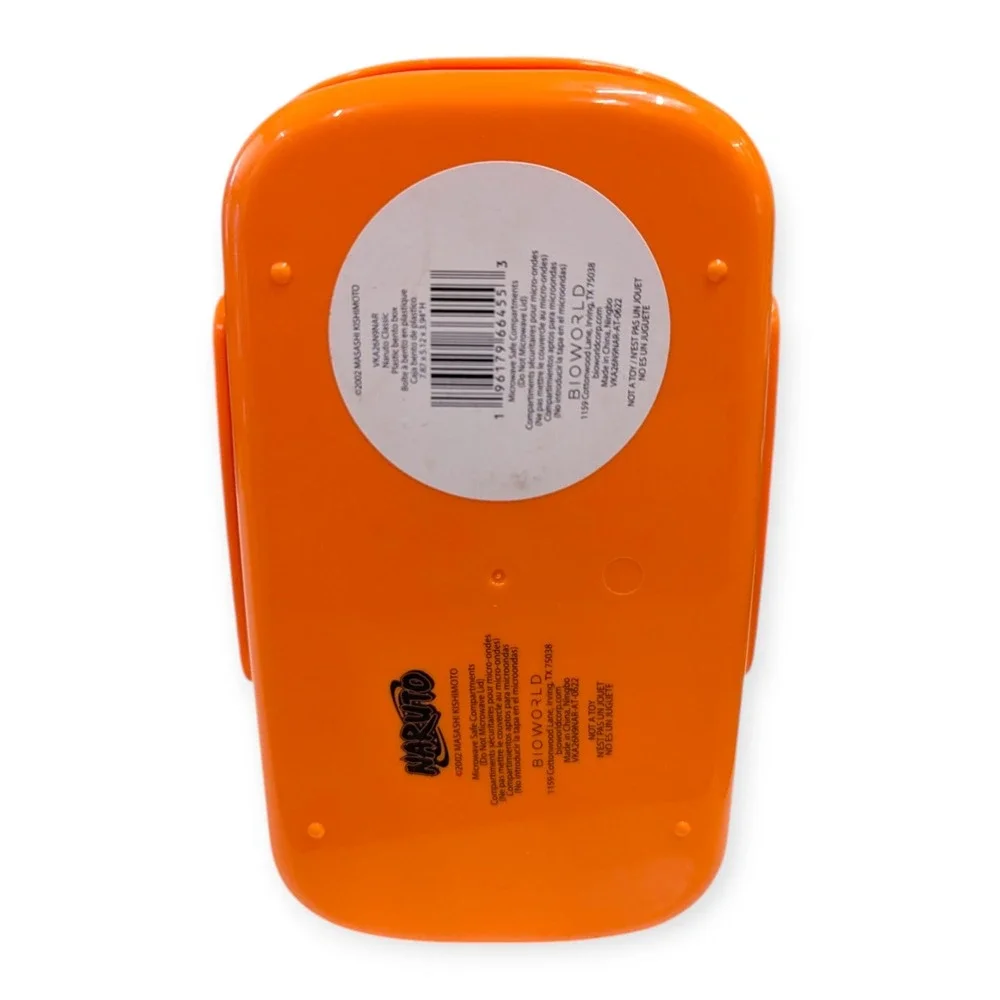 Naruto Classic Plastic Bento Box 2-Tier‎ Orange Blue Bioworld VKA26N9NAR New